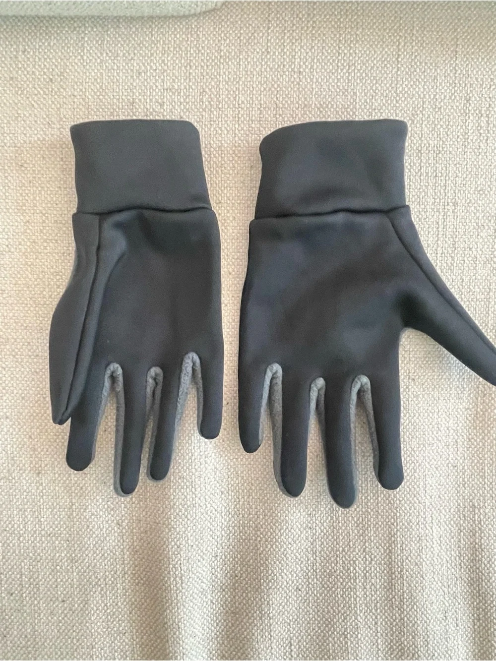 Nike Black Reflective Swoosh Running Gloves (L XL)